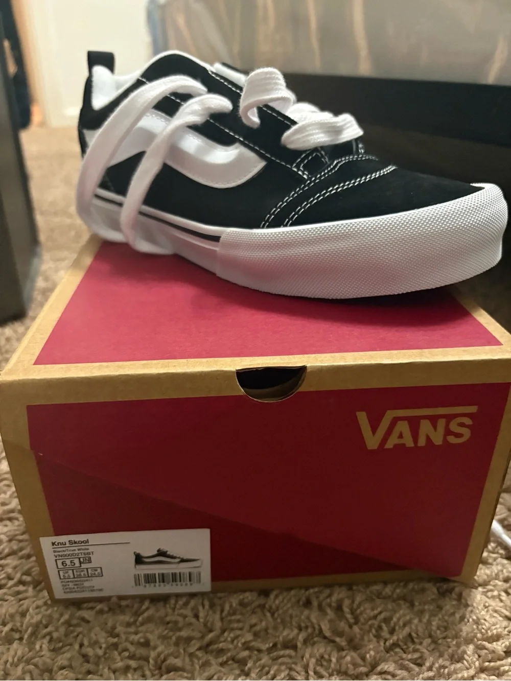 Vans Kids Black & White Old Skool Sneakers